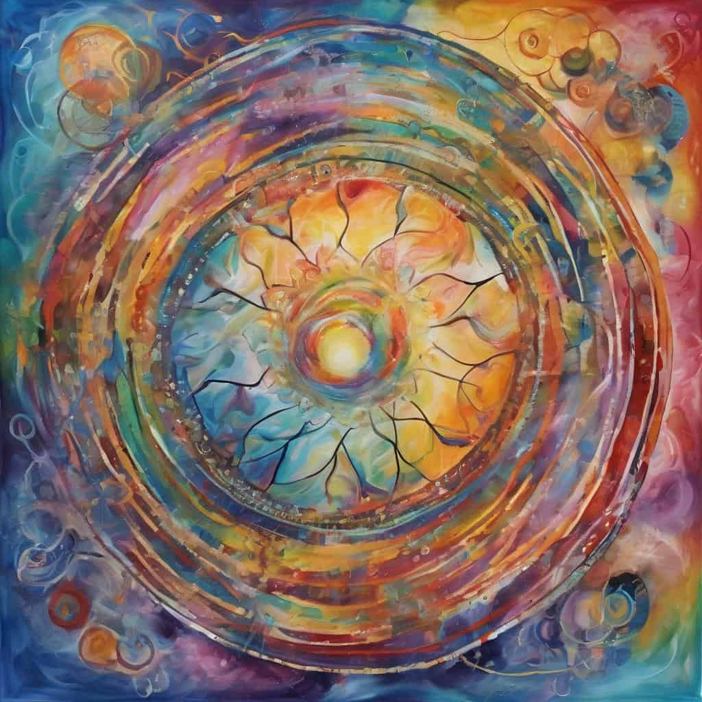 Ανθρώπινη φωτεινή δύναμη μέσα από αφηρημένο αφιέρωμα.